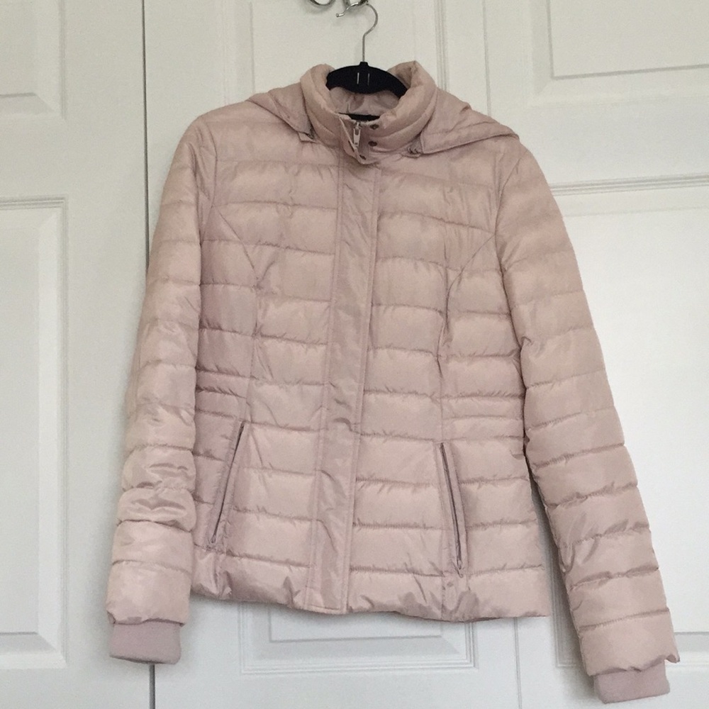 Adorable soft pink puffer jacket